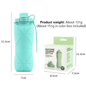 XMSJ | Food-grade Silicone Foldable Water Cup Large Capacity Portable for Outdoor Travel & Sports Heat-resistant Creative Collapsib