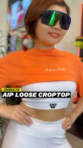 ONWAYS Áo Thun Thể Thao Nữ Croptop Phom Rộng Rãi Siêu Mỏng Nhẹ Mềm Mịn CROPTOP W13107 WOMEN