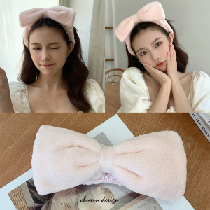 Summer Face Wash Hairband for Women Popular Butterfly Knot Hair Accessory from Japan and South Korea