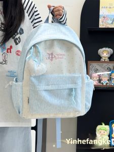 YINHEFANGKE | Cute Dots School Backpack Light Weight