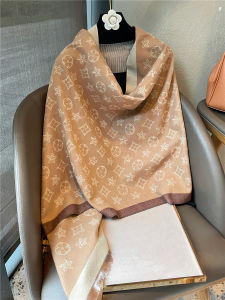 High-End Womens Cashmere Imitation Scarf Thick Warm Winter New Style Dual-Purpose Air Conditioned Room Shoulder Shawl