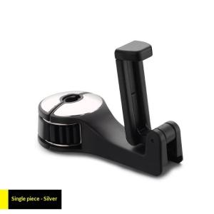 OUHOE | 2-in-1 Car Headrest Phone Holder Hidden Lock Hook Fit 15-38mm Headrest Poles for Vehicle Back Seat Daily Use