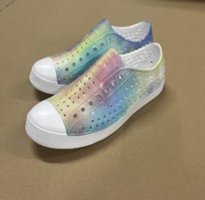 Womens trendy print sandals Women nativ frank beach shoe nativ womens hollow Out slip on wear-Resistant Clog casual Outdoor Beach Sandals 36-40