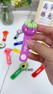 Cartoon Cable Winder Cute Headphone Cable Data Cable Silicone Hub USB Wire Holder