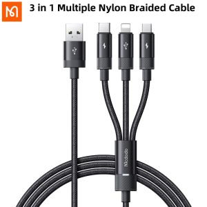 Mcdodo 3 Trong 1 cáp USB Cho Micro USB Loại C Sạc cáp cho iPhone 6-14 Huawei 3 Trong 1 USB C dữ liệu nhanh dây sạc
