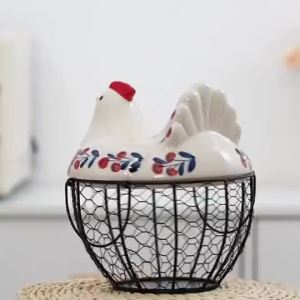 Ceramic Storage Basket For Fruits Vegetables