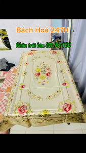 (SIÊU RẺ) Khăn Trải Bàn PVC 3D Chống Thấm Nước/ khăn trải picnic hoa văn dập nổi sang trọng nhiều kích thước