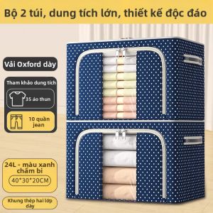 SIVASS | Hộp Lưu Trữ Vải Oxford Khung Thép Dung Lượng Lớn