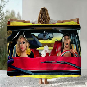 Bandai | Chăn Flannel 3D B-Beyonce L-Lady G-Gaga Car Soft Throw Để Trang Trí Nhà Cửa Phòng Ngủ Sofa Naps Picnic - Quà Tặng Bằng Vải Polyester Hoạt Hình