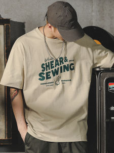 American Style Five-quarter Sleeve Cotton Tshirt