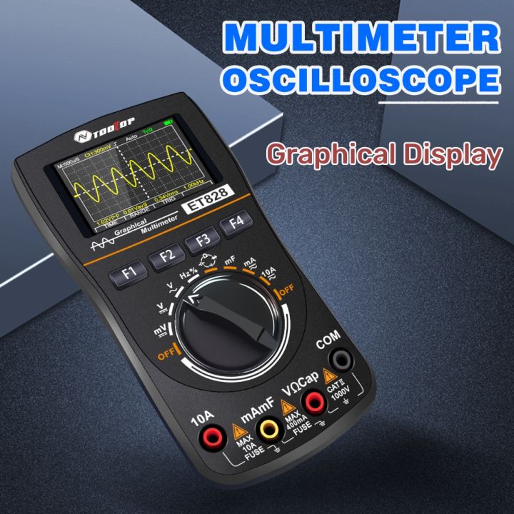 TOOLTOP ET828 Digital Oscilloscope Multimeter 2 in 1 Graphical 2.4