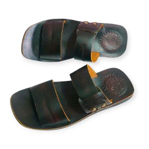 SANDAL KULIT PRIA ( GARANSI KULIT SAPI 100% ) MODEL 4032 COKLAT ( PREMIUM HIGH QUALITY )