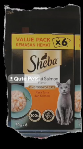 Sheba Pouch Value Pack 70g for Cats | Tuna Salmon | Tuna | Chicken Tuna | Cat Wet Food 24 packets