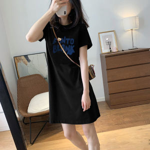Summer Sporty Cotton T-shirt Dress