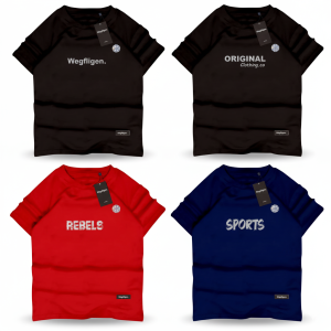 Kaos Distro Pria Dewasa Paket 4 PCS – Mix Motif Keren Adem Nyaman & Gratis Stiker  Gantungan Kunci