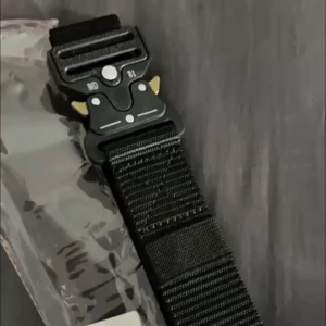 เข็มขัดผู้ชาย เข็มขัด ผู้ชาย Men Large Military Belt Buckle Adjustable Combat Rescue Rigger Tool Waistband Tactical BLACK