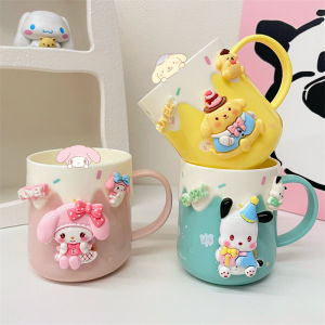 Adorable Sanrio Girls Toothbrush Cup for 1-3 Years Old Children Dental Care Drinking Cup with Handle Cartoon Pattern Daily Use