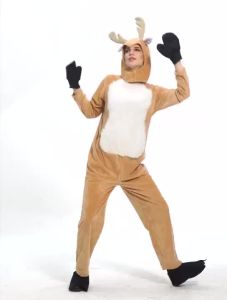 Elk Christmas Costume Pixel Export Animal Costume Performance Dress Parent-Child Christmas Deer Christmas Outfit
