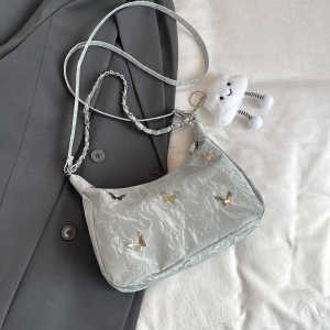 Folded Tote Bag Women Large Capacity Casual Fashion Double Shoulder Travel Commuting Multi-Functional High-End Single Shoulder Backpack