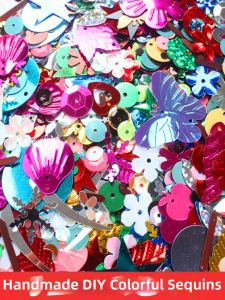 Colorful Irregular Shiny Sequins Beads Craft Materials