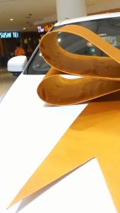 BIG CAR BOW / DECORATION /DELIVERY NEW CAR CEREMORY / 142cm x 80cm x 80cm H-25cm (Ready Stock)