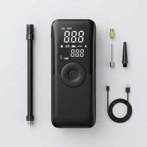 Portable Cordless Rechargeable Air Compressor Tire Inflator for Car Motorcycle Bicycle High Pressure Digital Pump