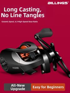 billings | Anti-tangling Shallow Spool Versatile Light Fishing Reel