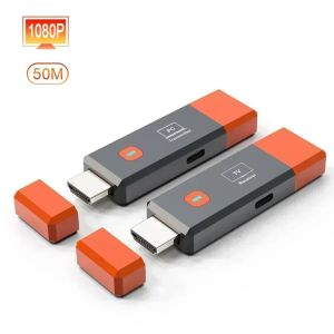 1080P Không Dây HDMI-Tương Thích VGA Video Thu Phát Bộ Mở Rộng Dongle 50M Cho Điện Thoại Màn Hình Tivi Máy Chiếu Màn Hình Bộ Chuyển Đổi