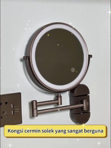 MEIDOO Bathroom Mirror Wall Mounted Mirror Aluminum Material