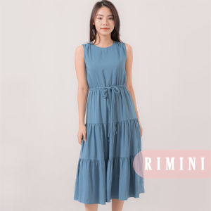 RIMINI - Dress Wanita Non Formal Tanpa Lengan Ruffle xs-xl - Shea Dress - 82449