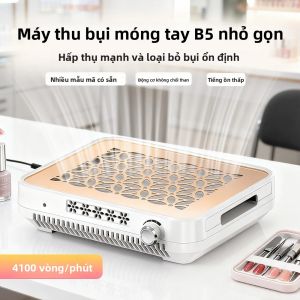 Máy Hút Bụi Móng Tay Không Chổi Than Với Lực Hút Mạnh Tốc Độ Điều Chỉnh 4100 Vòng/phút Có Bộ Lọc Tháo Rời Dành Cho Tiệm Làm Móng