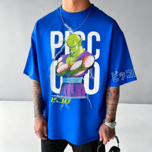 Bandai | Summer Dragon Ball Piccolo Anime Cotton T Shirt Men Women Oversized Streetwear Graphic Tees Casual Short Sleeve Tops Y2k Clothes