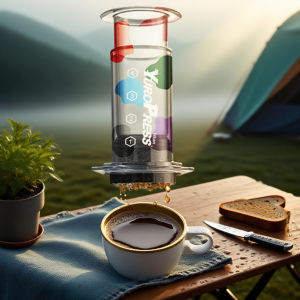 Máy Pha Cà Phê Espresso Kiểu Pháp Di Động Dụng Cụ Pha Chế Cà Phê Chuyên Nghiệp Bình Pha Cà Phê Kèm 100 Chiếc Giấy Lọc Cà Phê Kiểu Ép Khí 64mm