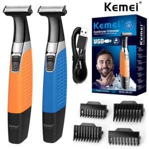 Kemei professional electric shaver for men rechargeable beard trimmer waterproof shaver hair grooming face care