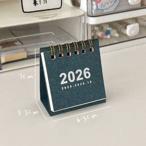 Mini Desktop Calendar 2026 New Simple Style Office Student Desk Accessories Self-Discipline Planner Notebook