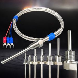 Stainless Steel Waterproof Fixed Thread Pt100 Platinum Resistance Temperature Sensor K/E Type Thermocouple Temperature Probe