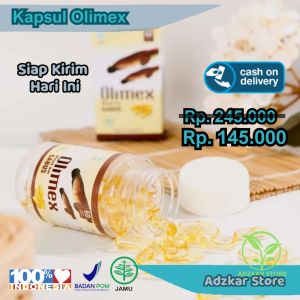 Kapsul Olimex Asli Original Obat Kapsul Ikan Gabus Minyak Albumin Obat Luka Agar Cepat Kering