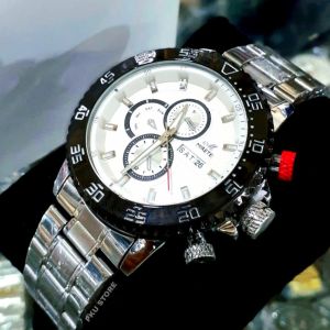 Jam Tangan Mirete Kasual Analog Pria Quart Strap Rantai Tahan Air Original / Tanggal Dan Hari Aktif / Jam Tangan Kasual Pria Mirete Original Water Resistant / WARNA HITAM /BIRU / SILVER HITAM / ROSGOLD / JAM TANGAN PRIA FITUR TGGL HARI / Mirete Original