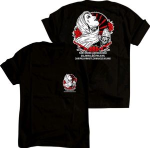Kaos Tshirt Sindiran KUNTILANAK LEBIH BERADAB DALAM HAL BERPAKAIAN DARI PADA WANITA ZAMAN SEKARANG-DTF PUTIH Tshirt Kaos Hitam Pria wanita lengan pensek Adem nyaman