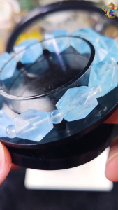 Super Premium Grade Faceted Sky Baby Blue Aquamarine Bracelet