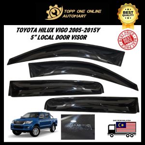 TOYOTA HILUX VIGO 2005-2015 5" LOCAL DOOR VISOR (MADE IN MALAYSIA)