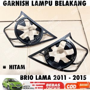 Garnish Lampu Belakang Honda Brio Lama Old 2011 2013 2014 2015 Hitam Chrome