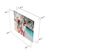 Acrylic Wallframe Sandwich Type ( Small size )