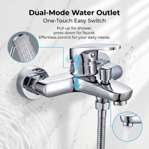 Solid Brass Shower Mixer Tap Hot Cold Water Valve Heavy Duty 660g Anti-Rust Durable Thickened Fits HDB BTO