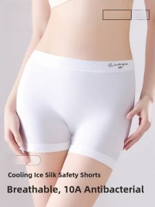 Miiow | Ice Silk Seamless Safety Pants Womens Summer Thin Flat Angle Underwear Three-In-One No Curl Edge Bottoming Pants