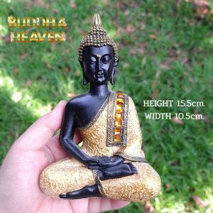 Buddha statue พระพุทธรูปเรซิ่น ขนาดสูง15.5cm. หน้าฐานกว้าง10.5cm.