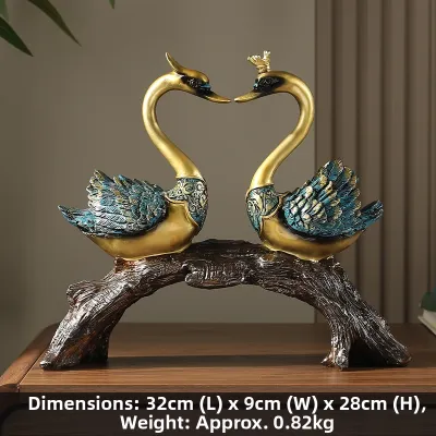Luxury Decorative Swan Figurine