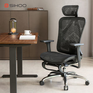 Sihoo M57C Mesh Ergonomic Home Office Chair with Footrest Ergonomic Chair 4D Armrest Study Chair Computer Chairs Office Chair for Home
