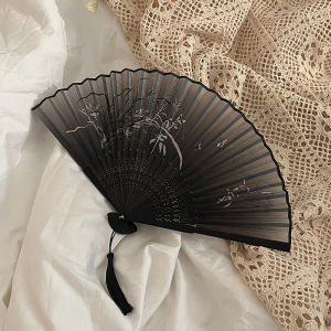 Portable Mini Pocket Fan Traditional Chinese Style Summer Foldable Bamboo Bone Fan for Qipao Small Size New 2025 Model