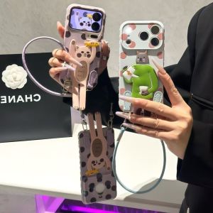 For ins polka dot coffee kitten bracket is suitable for Huawei MATE80PRO mobile phone case nova15 niche P90. h260705
